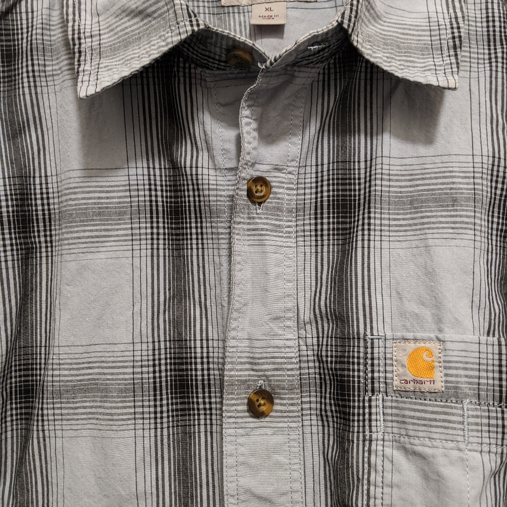 Carhartt plaid camp shirt